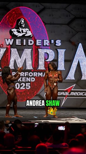 Old School Labs™ on Instagram: "The 2025 Ms. Olympia is... 🏆Andrea Shaw Incredible perfromance and so well deserved. 💪"