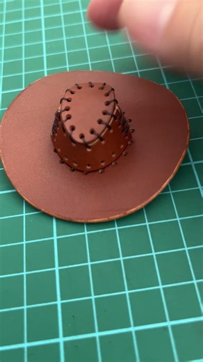 How to Make a Miniature Leather Cowboy Hat