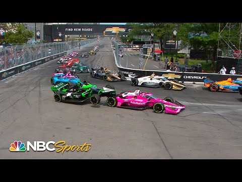 Callum Ilott's IndyCar Series Detroit Grand Prix ends after Lap 2 wreck | Motorsports on NBC