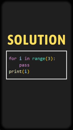 Solution #4 (loops in python)