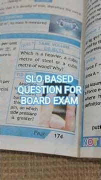 SLO Based Question 6 Class 9 Physics Chapter 7 #Board #Exam #slo #numericals #class9 #physics #mcqs