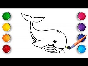 Blue Whale Cute Animals Coloring Pages | Whale Coloring Page Kids