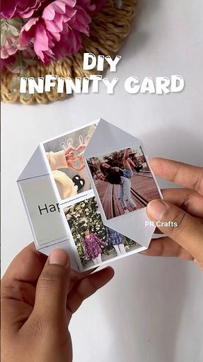 Pop up infinity card for bestie 😍||#infinitycard #infinity #popupcardtutorial #youtubeshorts #craft
