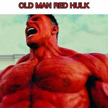 OLD MAN RED HULK #shortvideo #viralvideo
