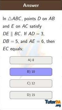 Prove Basic Proportionality Theorem in 30 sec #shorts #math #tutorda