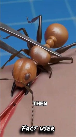 How an African soldier use an ant 🐜#facts #african#ant#ytshorts