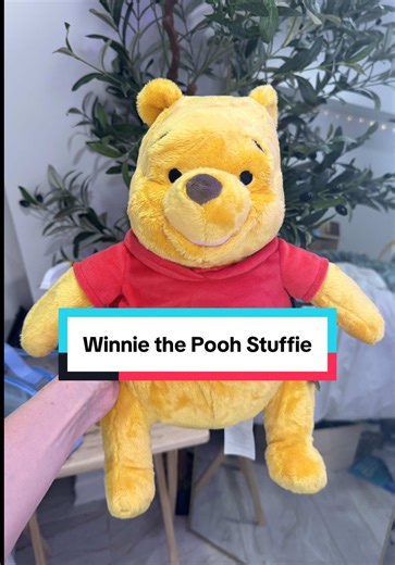 In love with this Winnie the Pooh Stuffie by the Disney Store 😍 #winniethepooh #poohbear #poohbearfam #disneystore #stuffies