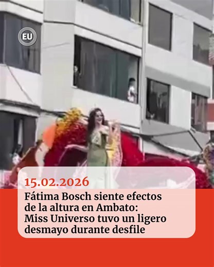 El Universo | En un momento, #FátimaBosch estaba saludando y enviando besos al público del desfile de la Fiesta de las Flores y las Frutas, en Ambato. Al... | Instagram