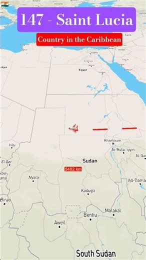 147 world country Saint Lucia #mapguide #travel #geographythroughmaps