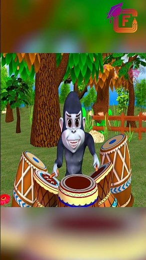 Five Little Monkeys 🐒 | Funny Nursery Rhyme for Kids | Jumping Monkeys Song |Mum Mum Tv