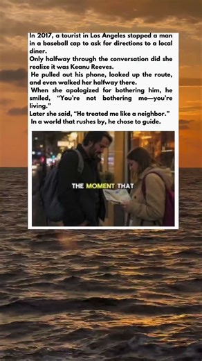 Keanu Gives a Stranger Directions on the Street.