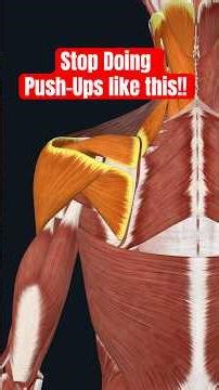 Stop Doing Push-Ups Like This (Fix Shoulder Pain FAST) #shoulderpain #shoulderpainrelief #gymtips