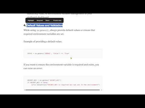 Best Practice to Manage Environment Variables in Pythonic Projects