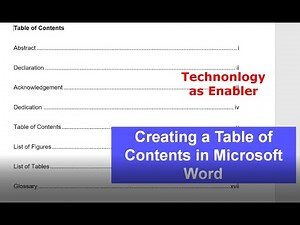 How to Format, Insert and Create a Table of Contents in #microsoft #Word for your #thesis