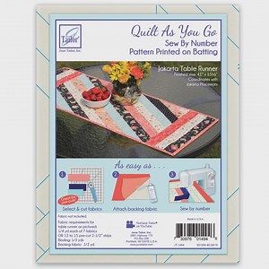 Quilt as You Go Jakarta Table Runner - Sew by Number - Pattern Printed on Batting - Etsy