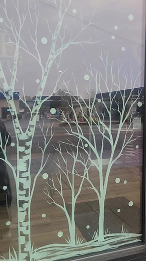 Fresh winter windows! Ty for letting me create something beautiful for you again! | Art 101