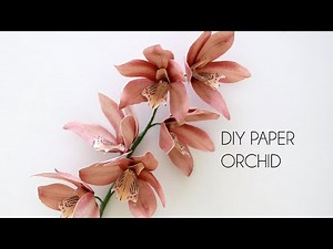 DIY Paper Orchid with Cricut and Silhouette (how to make paper flower)