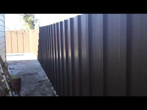 building a metal fence