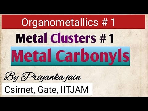Metal Clusters ; metal carbonyls ,their structures,synergic bonding, pi-acid ligands