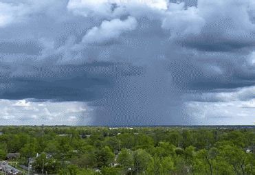 Drone Footage Shows Storm Cell Dumping Rain on Northern Kentucky