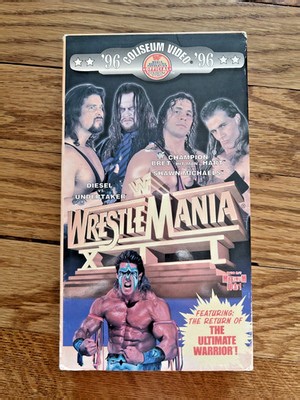 Vintage WWF WrestleMania XII VHS Coliseum Video 1996 Ultimate Warrior 12 WWE | eBay