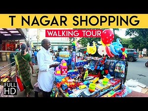 T nagar street shopping smart city | Chennai Pondy Bazaar | India Walking Tour