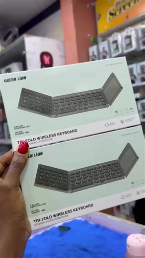 Green Lion Tri-Fold Wireless Keyboard Scissor-Switch Structure - 28,800 - Stable & Smooth Typing - The scissor mechanism keeps each key stable and aligned when pressed, reducing side-to-side wobble. - This improves accuracy and makes typing feel more precise. ￼ - Quiet Operation - Unlike loud mechanical switches, scissor switches produce minimal noise, so typing is quieter — good for libraries or shared spaces. ￼ - Low-Profile & Portable - The design allows for a slim and thin keyboard that stil