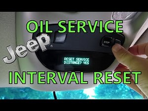 DIY! How To Reset The Oil Change Interval on a 1999-2004 Jeep Grand Cherokee