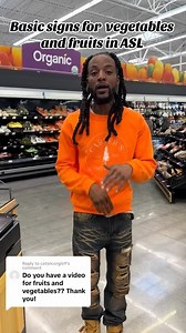 3.4K reactions · 117 comments | Basic signs for vegetables and fruits in ASL #americansignlanguage #fruits #vegetables #fruitsandveggies #reelsviral #deaf | Ronnie McKenzie | Facebook