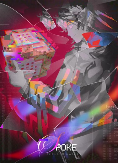 #SPOKEISHERE Timelapse!!! I worked on the glass effect on other project and turned off the recording due to storage issues :’) #unstableuniverse #unstablesmp #fanart #procreate