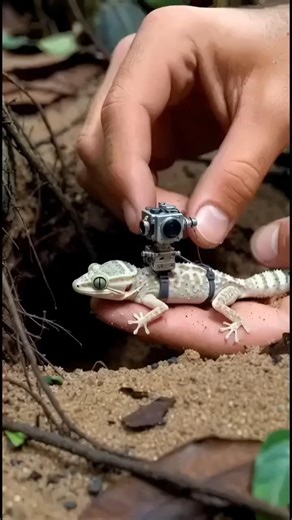 Mini Lizard POV Inside a Hidden Underground Colony 🦎 | Micro Cam Footage #Shorts
