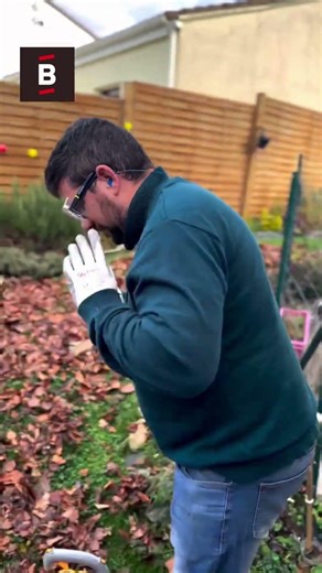 🍂 Is this Bricomarché thermal leaf blower really powerful? Quick test!
