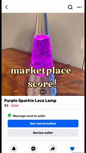 Fb marketplace score! Purple glitter wizard lava lamp! My sister and I use to share a blue one when we were kids and I’ve been wanting to find one! Another check off my vintage wishlist💜#vintage #eclectic #lavalamp #homedeco #whimsical #vintagedecor #thrift | Golden Vintage