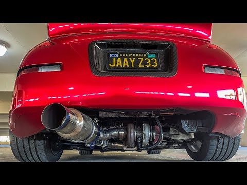350z CUSTOM TOMEI REAR MOUNT TURBO KIT FULL BREAKDOWN!