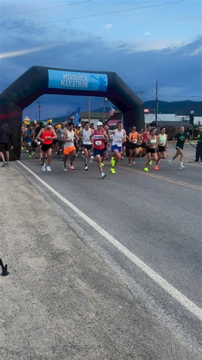 23K views · 215 reactions | Annnnddd they're off!! The 2024 Missoula Marathon is officially underway. Good luck to all participants making the 26.2 mile journey from Frenchtown to Missoula! | NBC Montana | Facebook