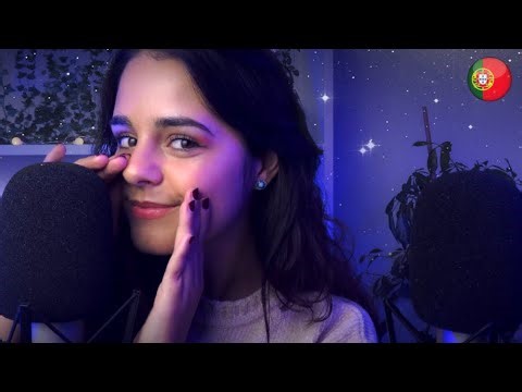ASMR Ear to Ear CLOSE UP CUPPED Whispering 💖 Portuguese TRIGGER WORDS to listen to SLEEP