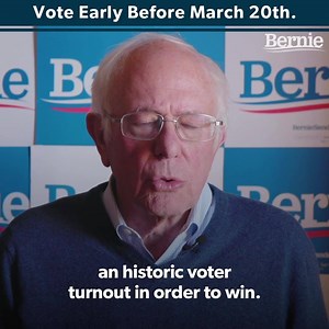 If you want to vote for Bernie in Georgia’s primary, then don’t forget that you can vote early anytime before March 20th! Just click the link below to look up your early vote polling location. | Bernie Sanders