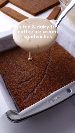 RECIPE: https://theloopywhisk.com/2022/08/06/coffee-ice-cream-sandwiches/ If you love coffee and ice cream, you NEED to make these. They're really stuffed full of alllll the coffee goodness, with both a coffee sponge & coffee no-churn ice cream. ☕️🤤 And the crisp, crunchy chocolate shell DEFINITELY isn't optional. 😉 [GLUTEN-FREE, DAIRY-FREE] #icecream #coffee #glutenfree #dairyfree #dessert #baking #recipe | The Loopy Whisk