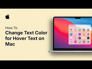 How to Change Text Color for Hover Text on Mac