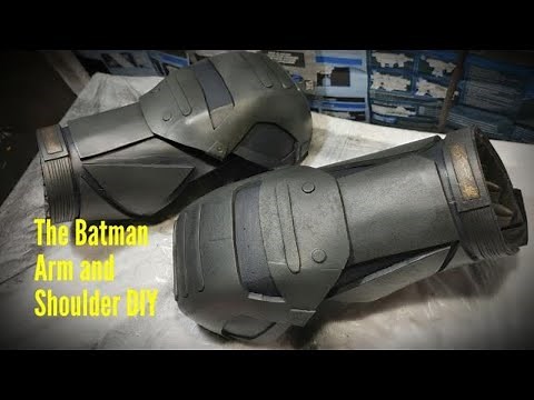 The Batman cosplay Arm and shoulder armor build DIY video