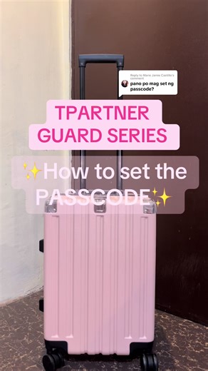 Set Your Passcode for TPartner Guard Series Luggage