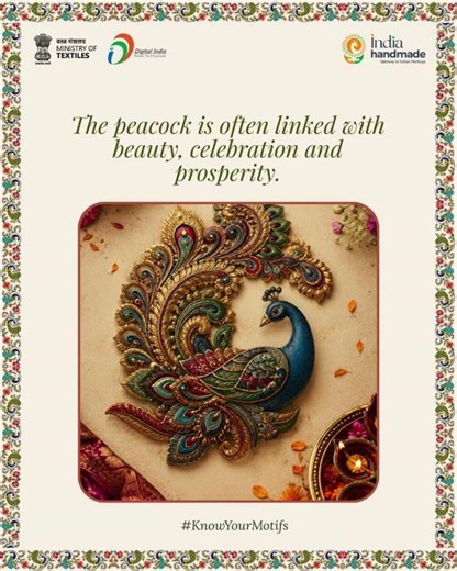 🦚 The Meaning of the Peacock Motif in Indian Art & Crafts | Indiahandmade