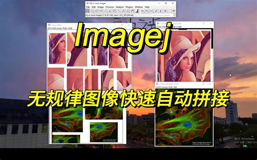 Imagej 无规律图像快速自动拼接