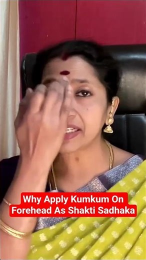Applying Kumkum As Shakti Sadhana #shorts #shaktiawakening #astrology #maashakti