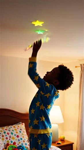 Starry Night Ceiling ⭐ | Fun Kids Room DIY | Magical Short Video