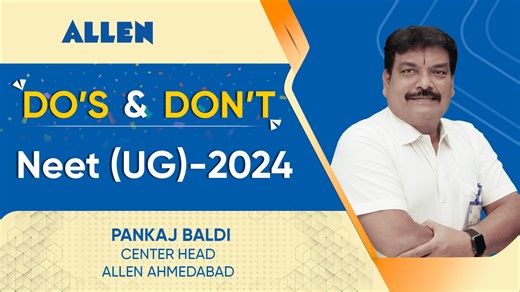 56K views · 378 reactions | NEET (UG) 2024 Aspirants: Important instructions. Things to carry, Dress Code and Do's and Don'ts. Watch the full video to know more. #NEET #neet2024exam #dosanddonts #GoodLuck #allengujarat #allen | ALLEN Career Institute, Gujarat | Facebook
