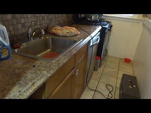 no water flow to kitchen faucet and dishwasher