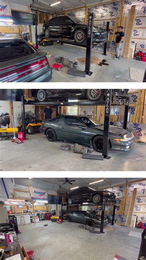 Moving cars around so we can start work on the Camaro! #cars #automobile #fun #hobby #garage