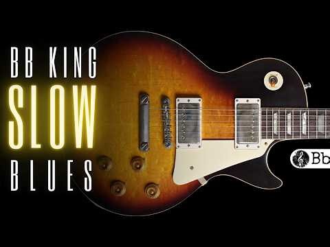 🎸 Slow BB King Style Blues Backing Track in B Flat – 85 BPM