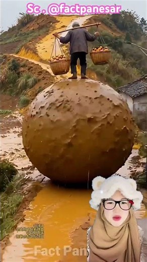 Watch out grandpa, there's a box of soil falling ⁉️😲 @factpanesar